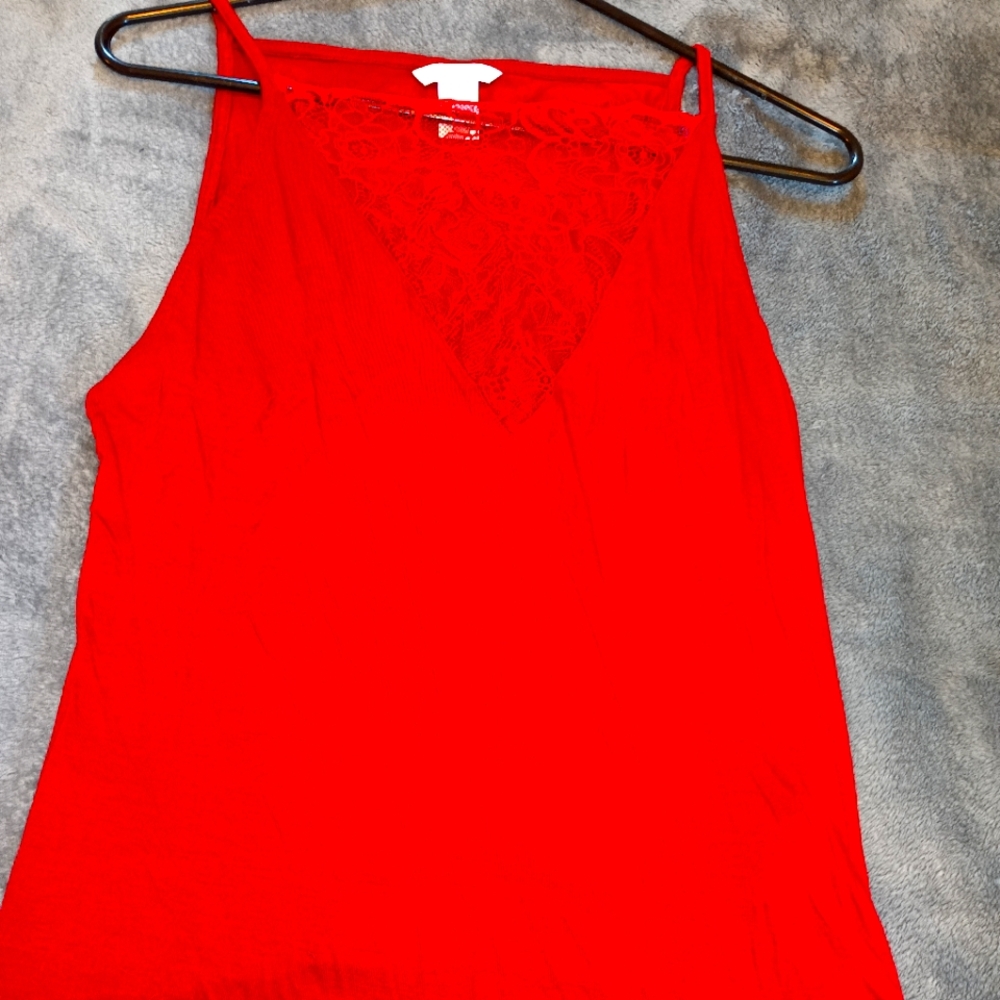 H&M size medium red tank top